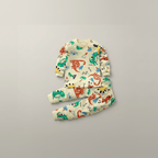 Ensemble de pyjama beige 100% coton, 9 mois à 7 ans