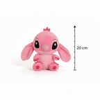 Peluche Angel rose 25cm, en coton PP, dimensions 