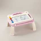 Tablette de Dessin Magnétique Portable rose avec Pieds amovible, des 3 ans, vue de face 