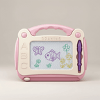 Tablette de Dessin Magnétique Portable rose, dès 3 ans, vue de face 