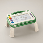 Tablette de Dessin Magnétique Portable verte avec Pieds amovible, des 3 ans, vue de face 
