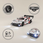 Voiture télécommandée grise motifs rouges et noirs Speed Power Drift 1:24, caractéristiques 