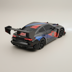 Voiture télécommandée noir Fast Power Drift 1:24, vue de dos 