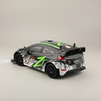Voiture télécommandée verte et noire Max Speed Drift 1:24, vue de dos 
