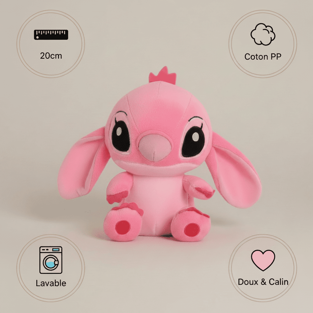 Caractéristiques Peluche Angel - 20cm