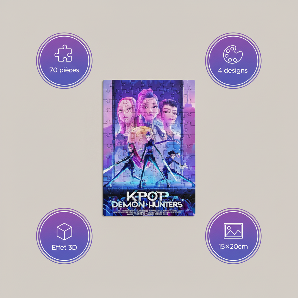 Caractéristiques puzzle fond neutre