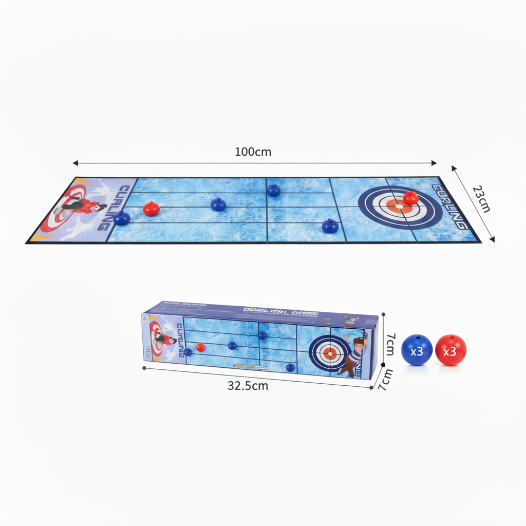 Curling sur Tapis - Dimensions sans quilles