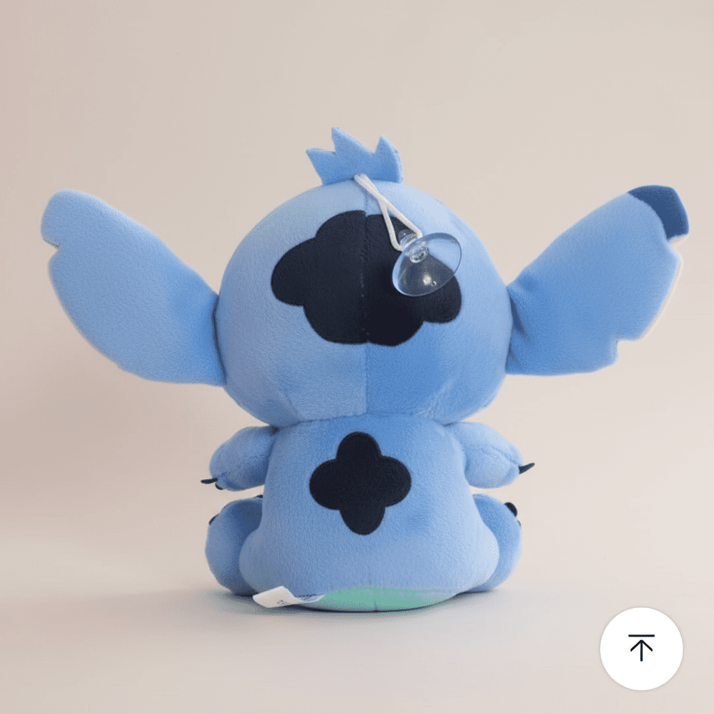 Peluche Stitch avec ventouse sur fond premium