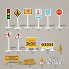 Set panneaux signalisation fond premium