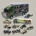 Set véhicules militaires 11 pièces fond premium