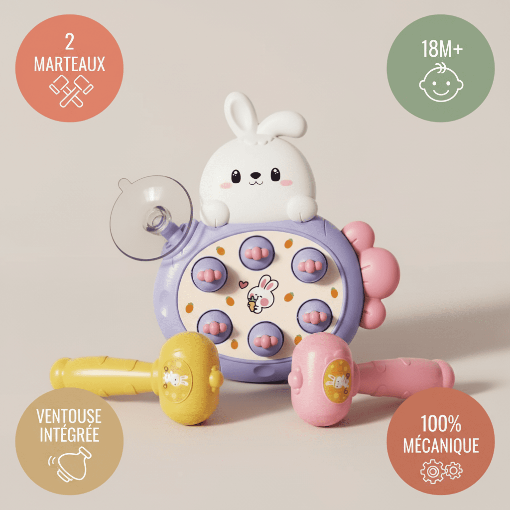 Tape-Carotte Lapin - 2 Marteaux