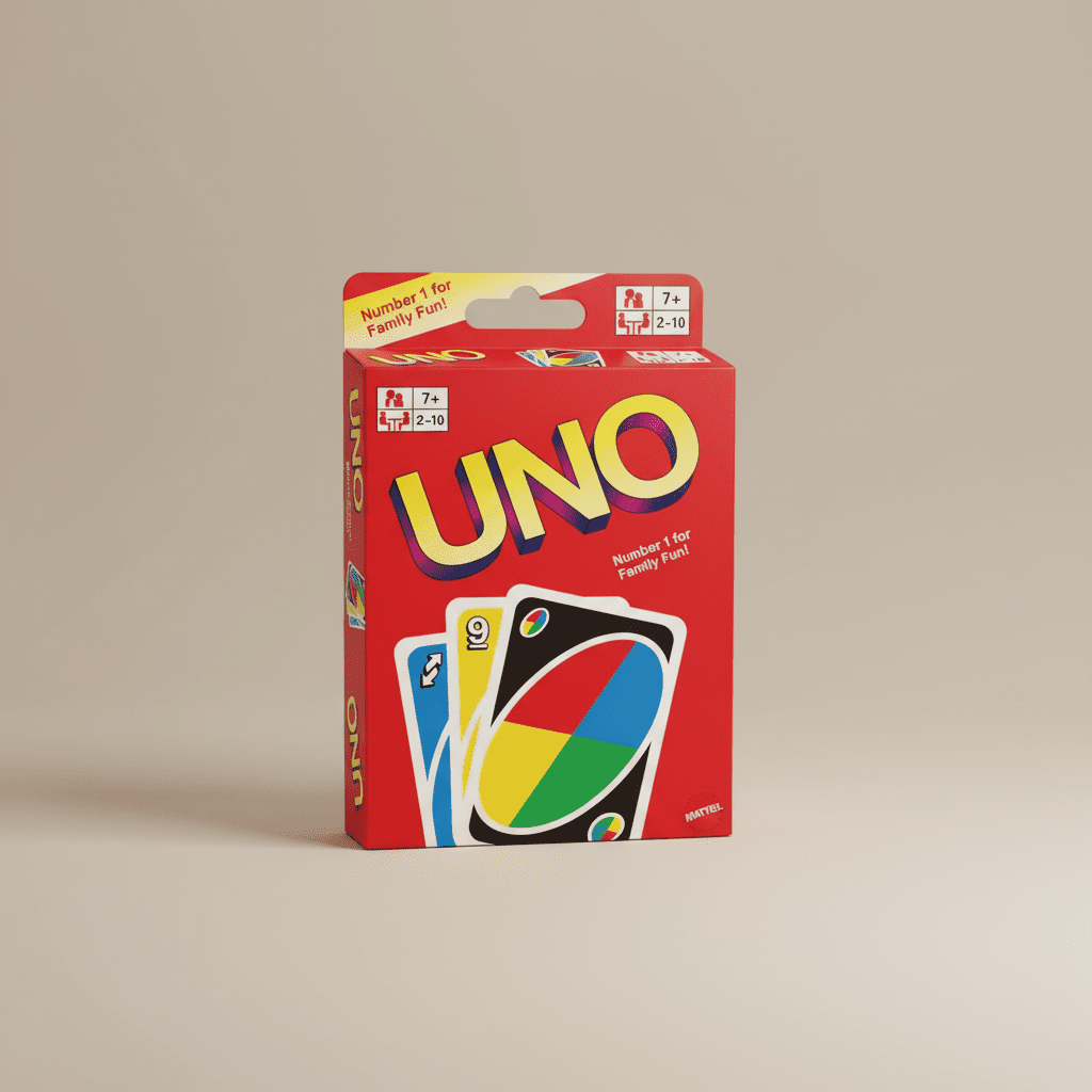 UNO classique sur fond neutre beige-gris